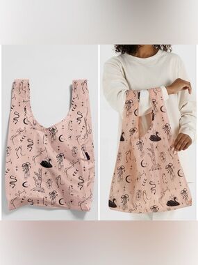 NWT Urban Outfitters BAGGU Patterned Standard Reusable Tote Bag Ballet Icons OS